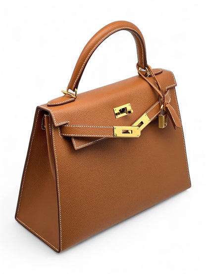 Hermès - Kelly 28 Gold Epsom