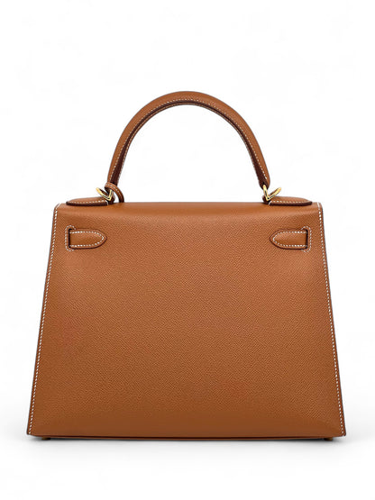 Hermès - Kelly 28 Gold Epsom