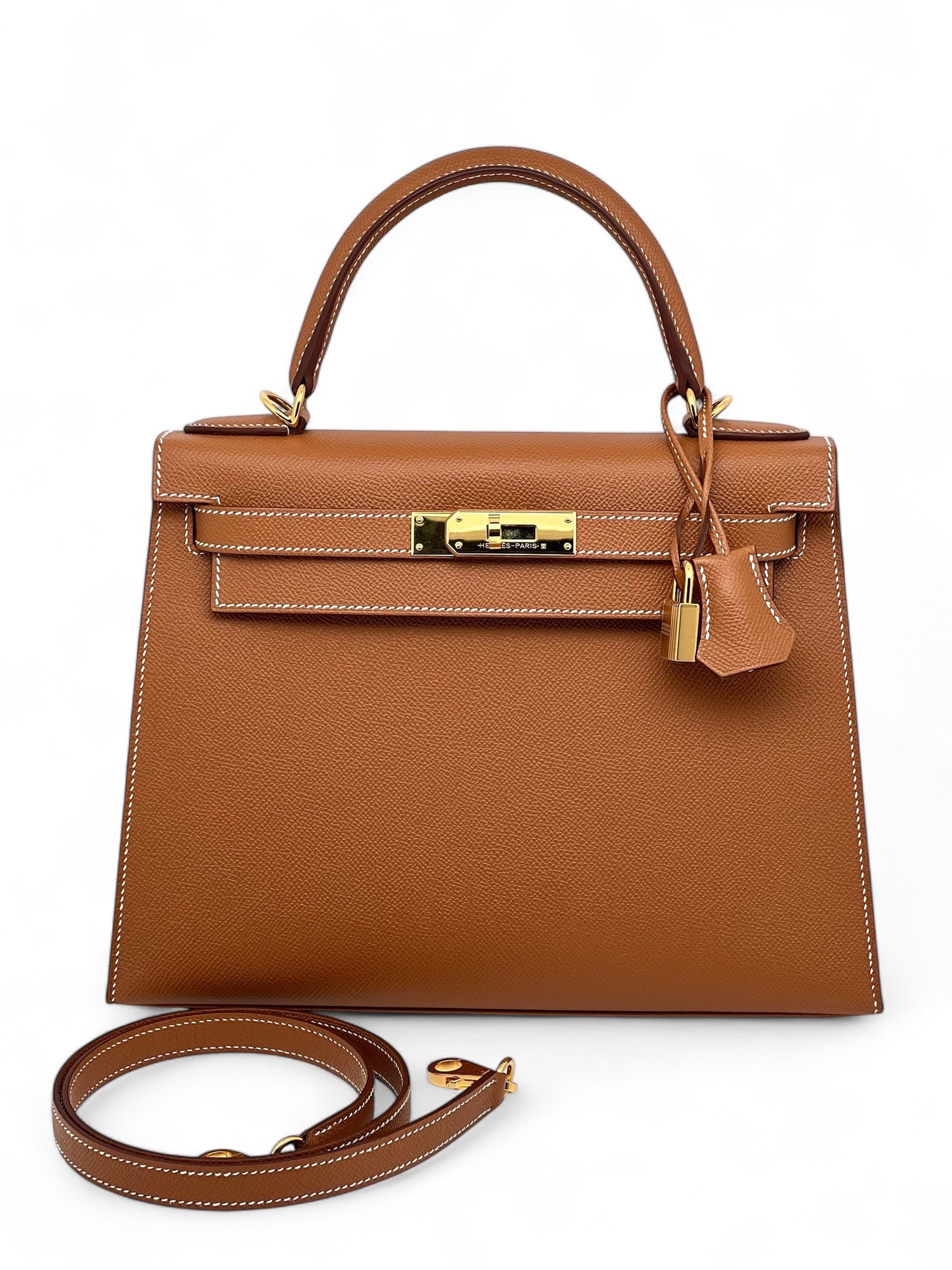 Hermès - Sac Kelly 28 Gold Epsom