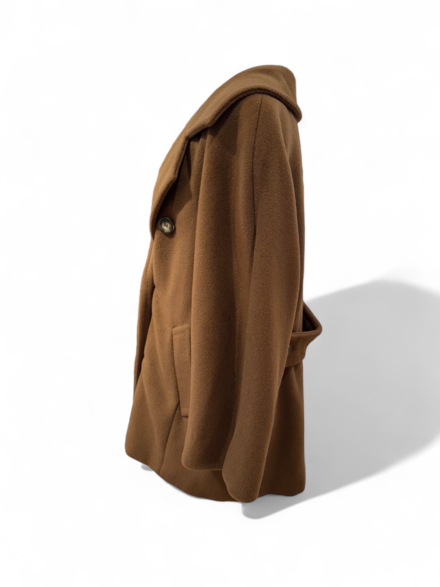 Max Mara -  Manteau camel en cachemire T36