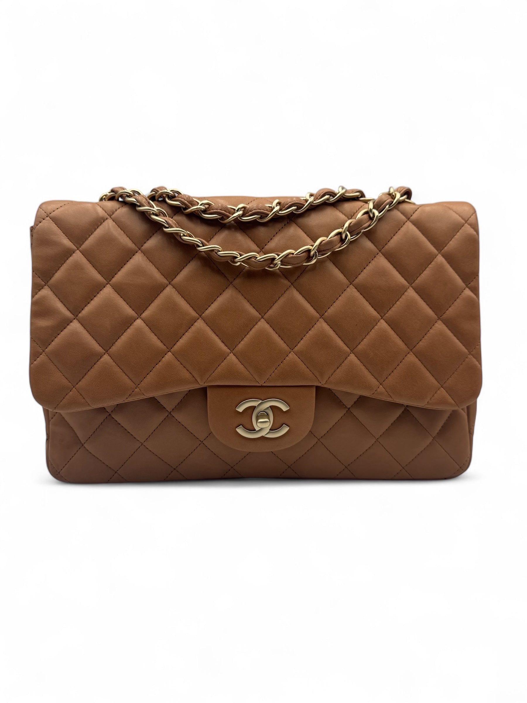 Chanel - Sac Timeless Jumbo beige