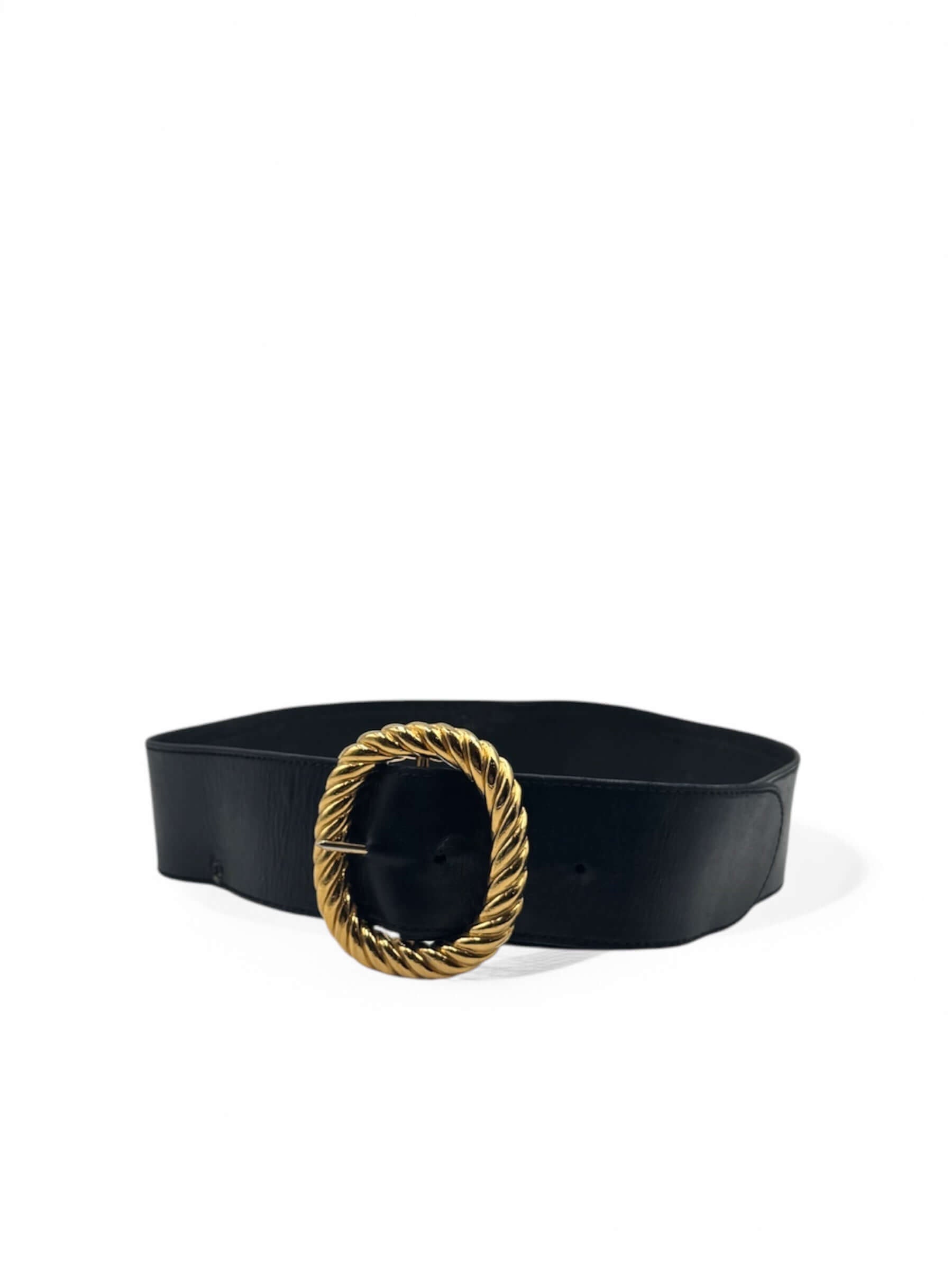 Chanel - Ceinture cuir noir