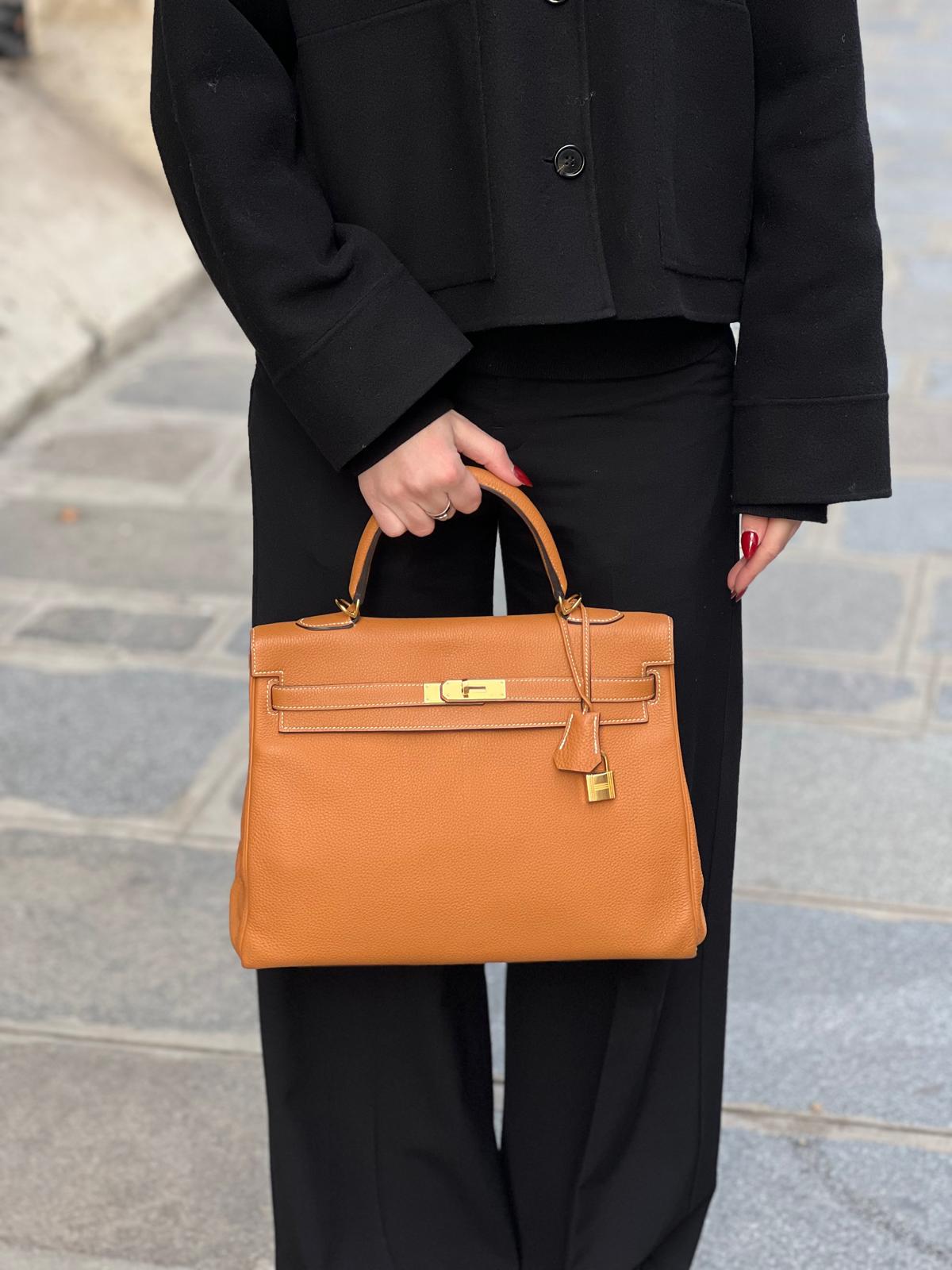 Hermès - Sac Kelly 35 Toffee 2018