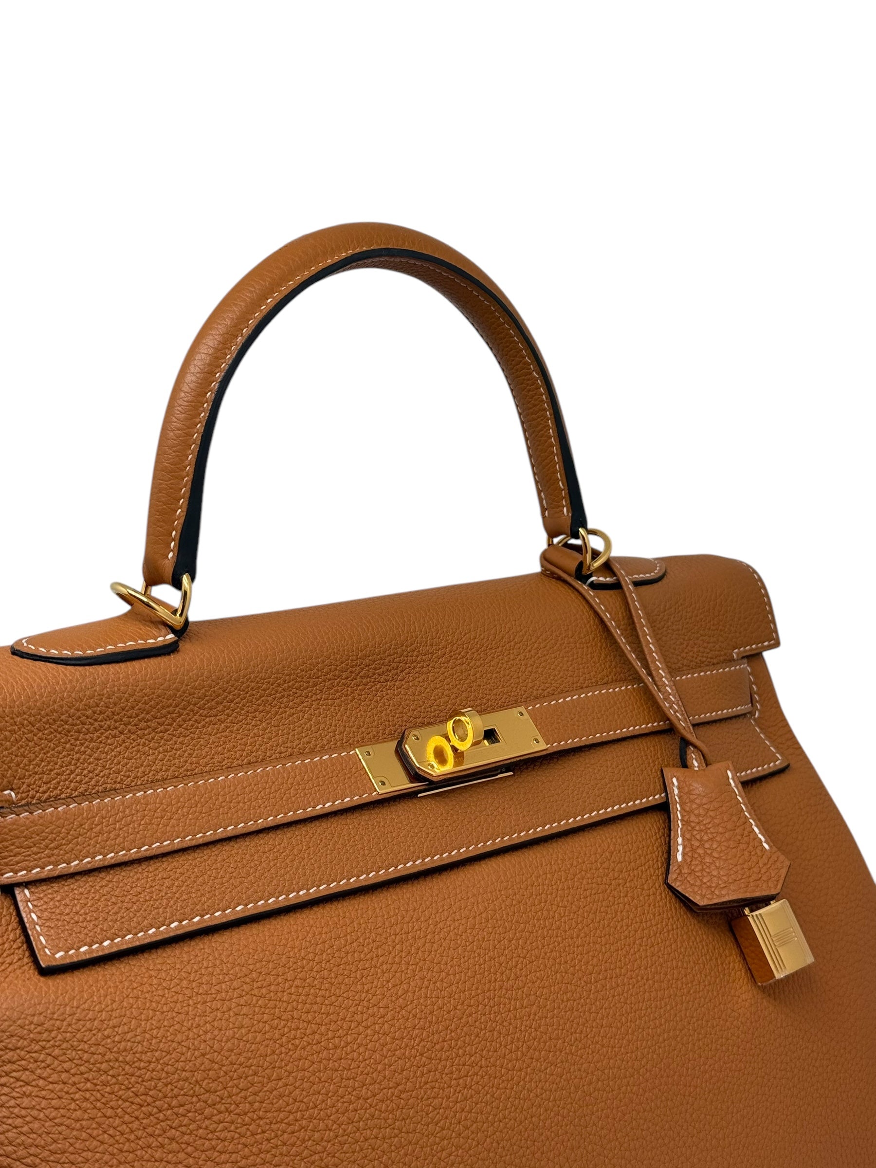 Hermès - Sac Kelly 35 Toffee 2018