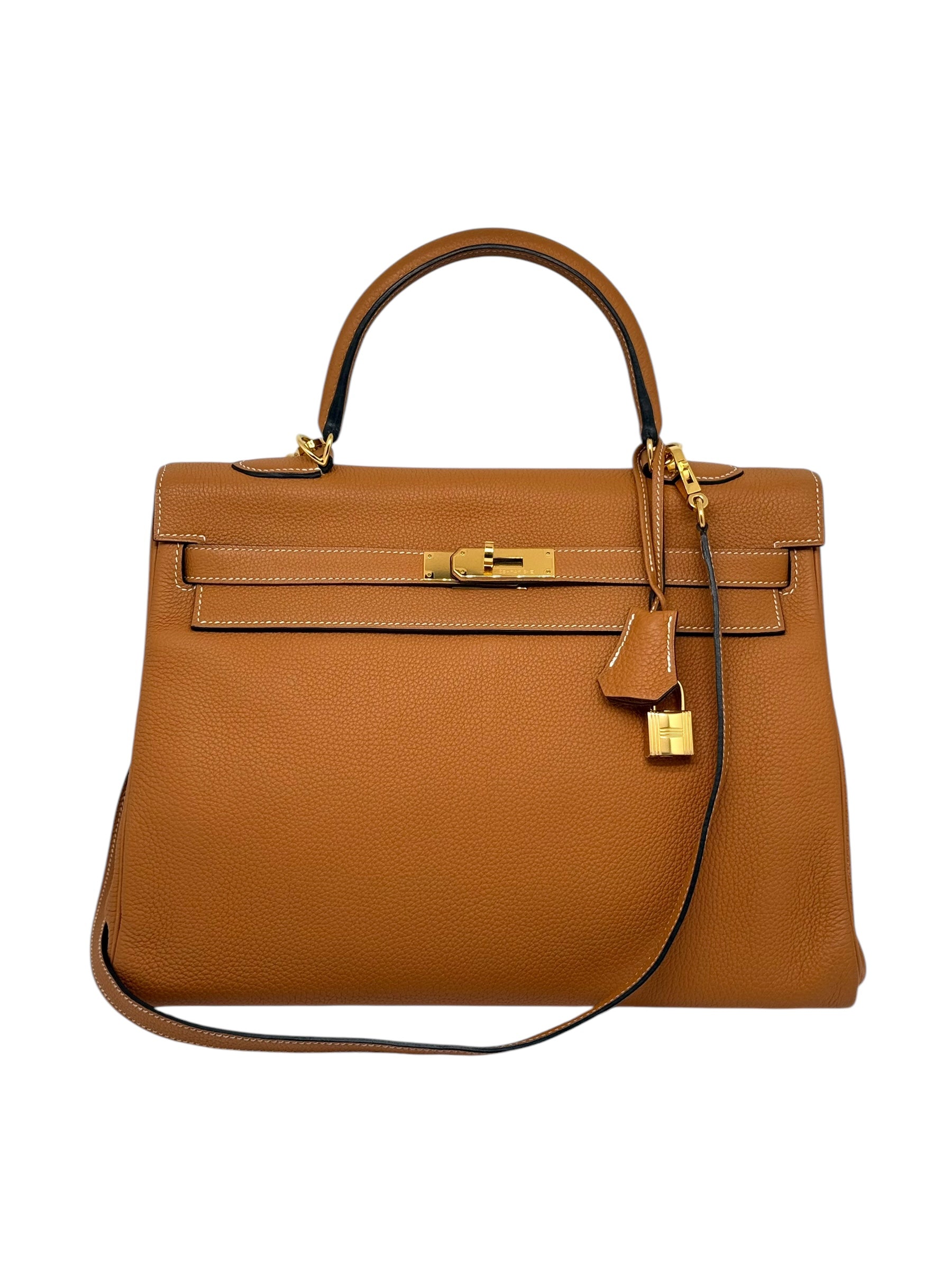 Hermès - Sac Kelly 35 Toffee 2018