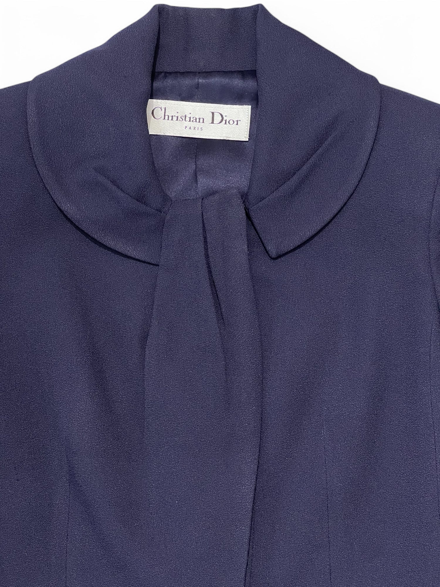 Dior - Giacca Dior blu navy foderata in seta S