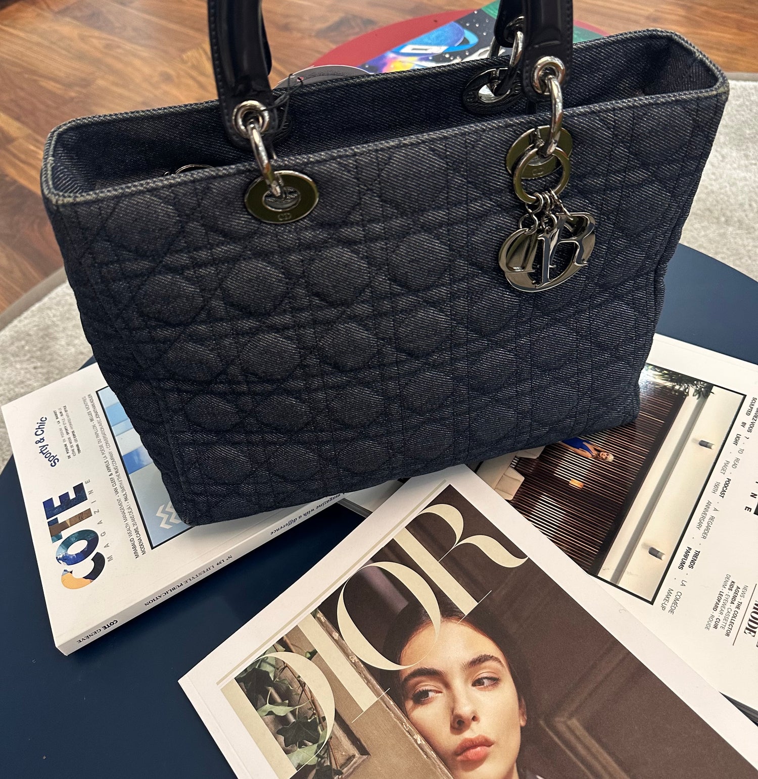 Dior - Sac Lady Dior GM denim