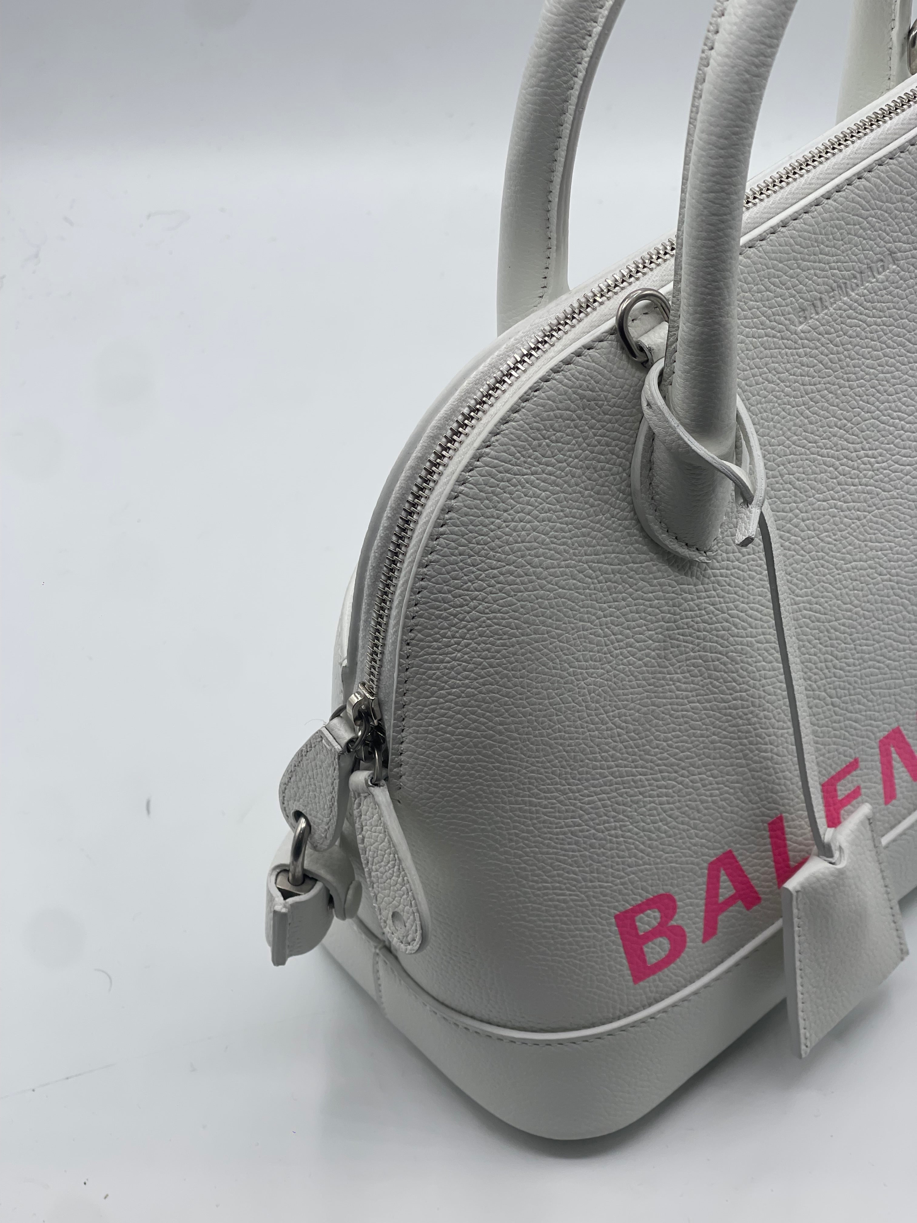 Balenciaga - Sac City top handle PM blanc