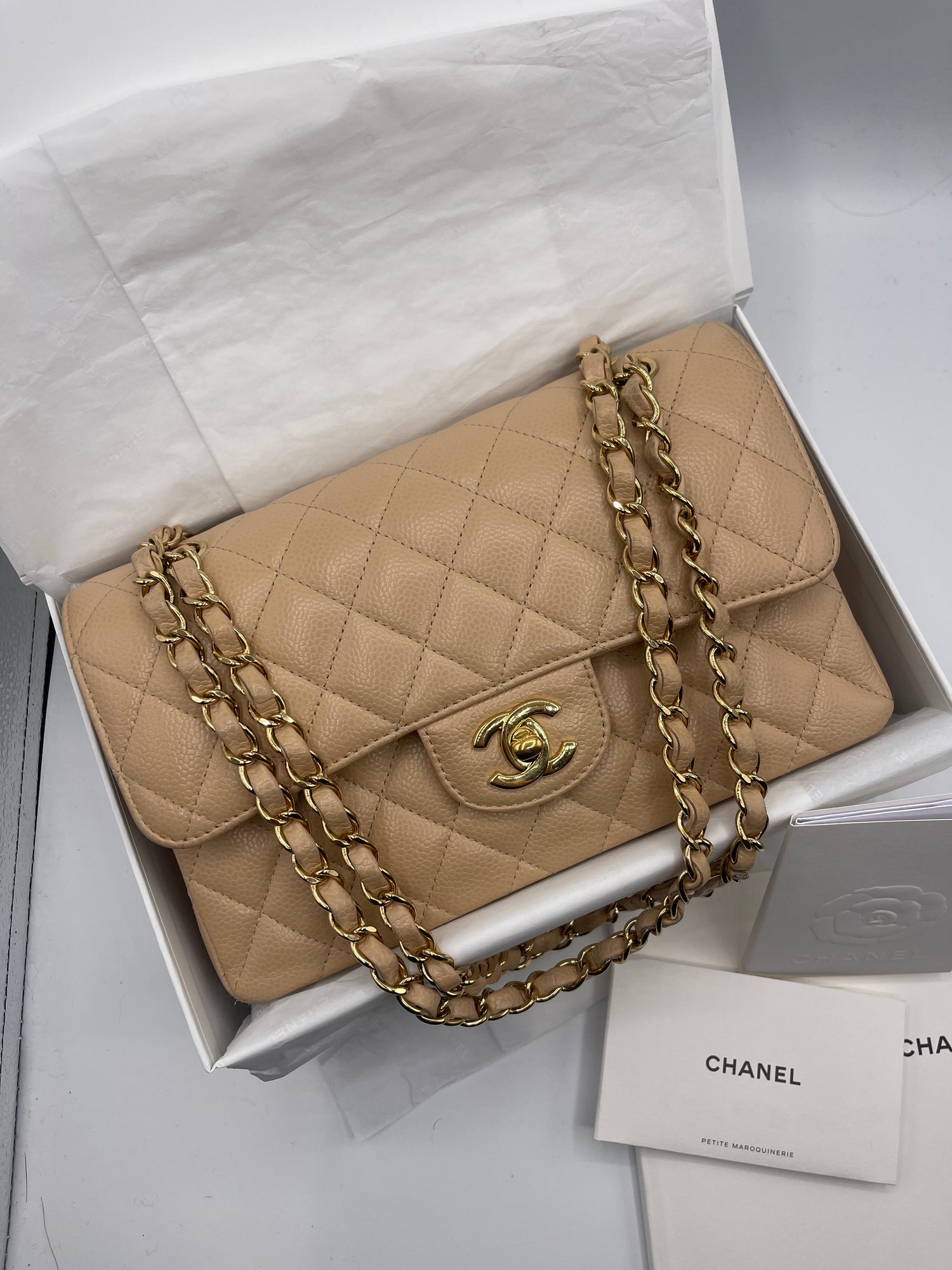 Chanel - Mini Timeless 23 Beige Bag