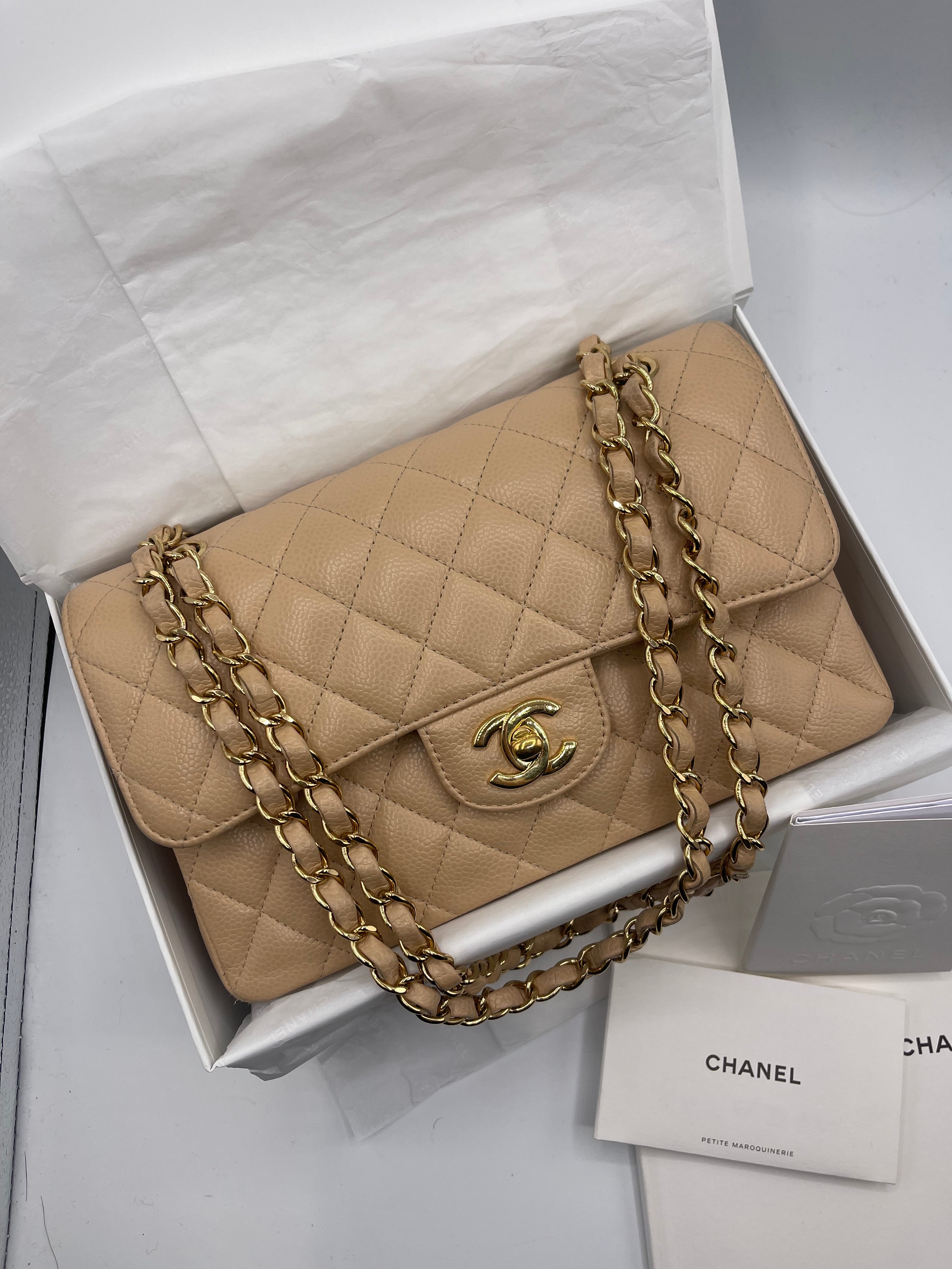 Chanel - Sac Mini Timeless 23 beige