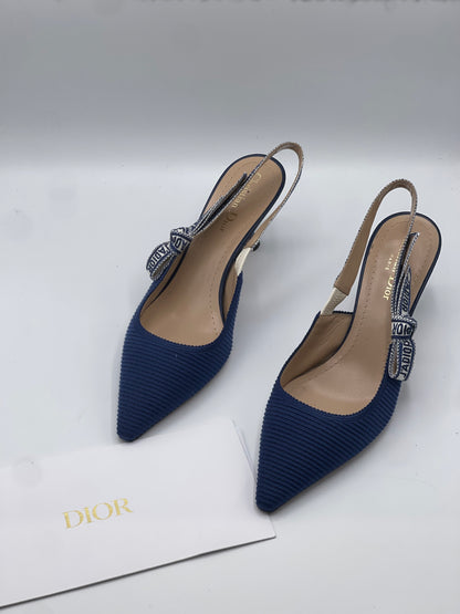 Dior - Slingback bleu T40