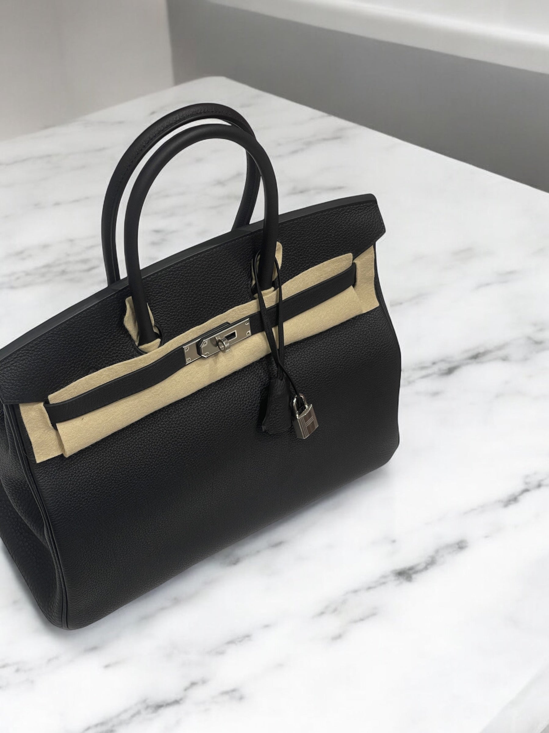 Hermès - Sac Birkin 35 noir PHW