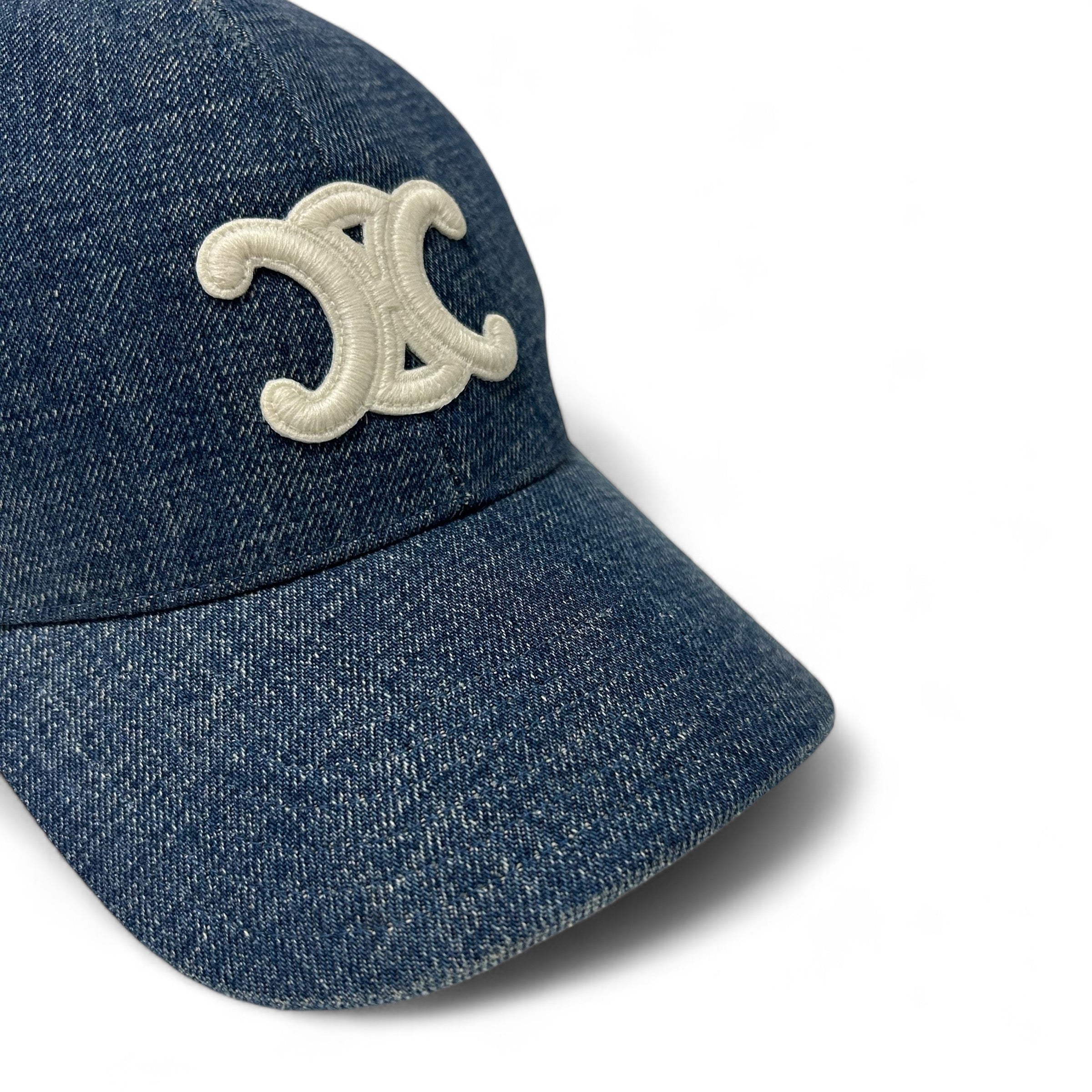 Celine - Casquette baseball triomphe denim