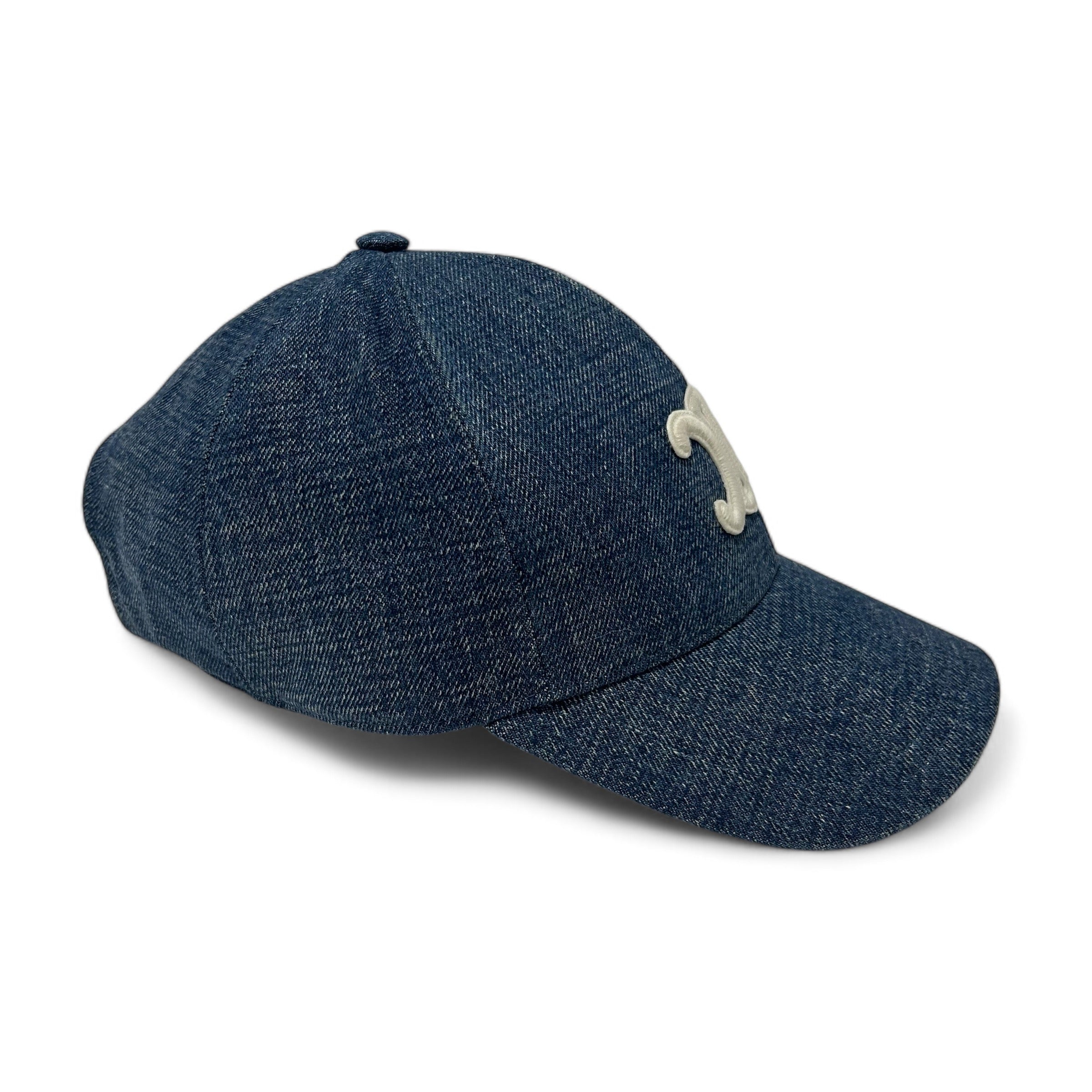 Celine - Casquette baseball triomphe denim