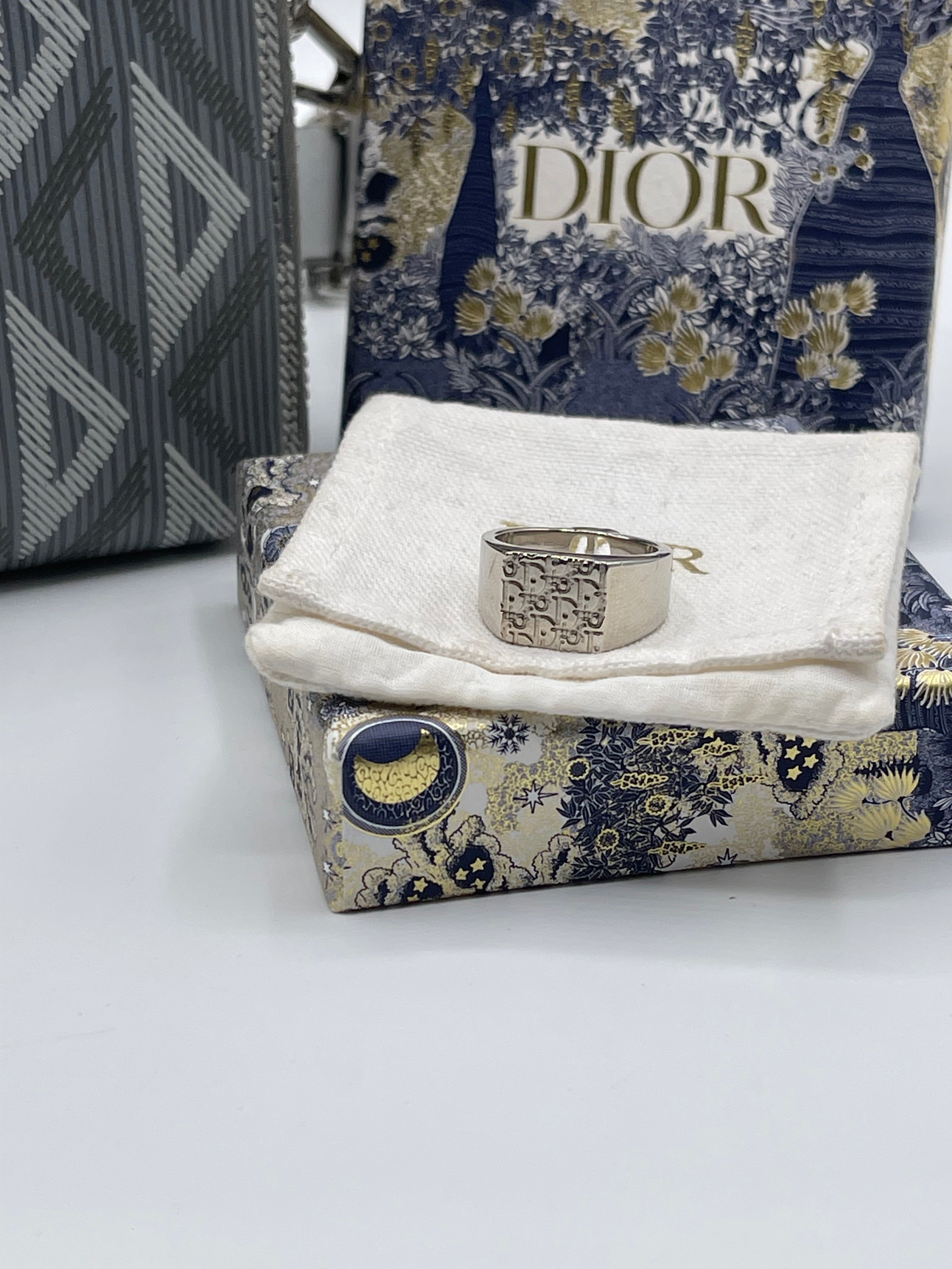 Dior - Bague TL oblique argenté