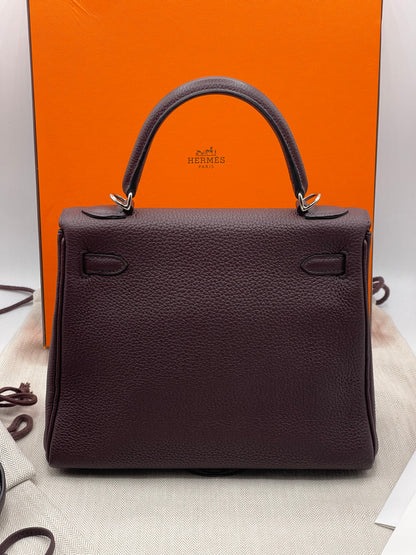 Hermès - Sac Kelly 25 rouge sellier