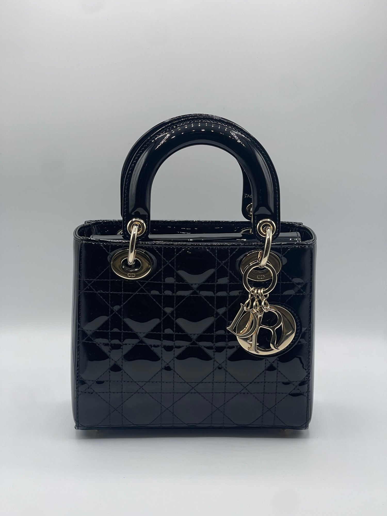 Dior - Sac Lady Dior vernis small noir