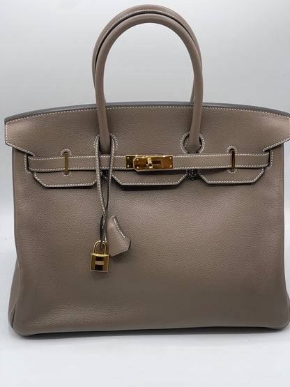 Hermès - Sac Birkin 35 Chèvre Mysore