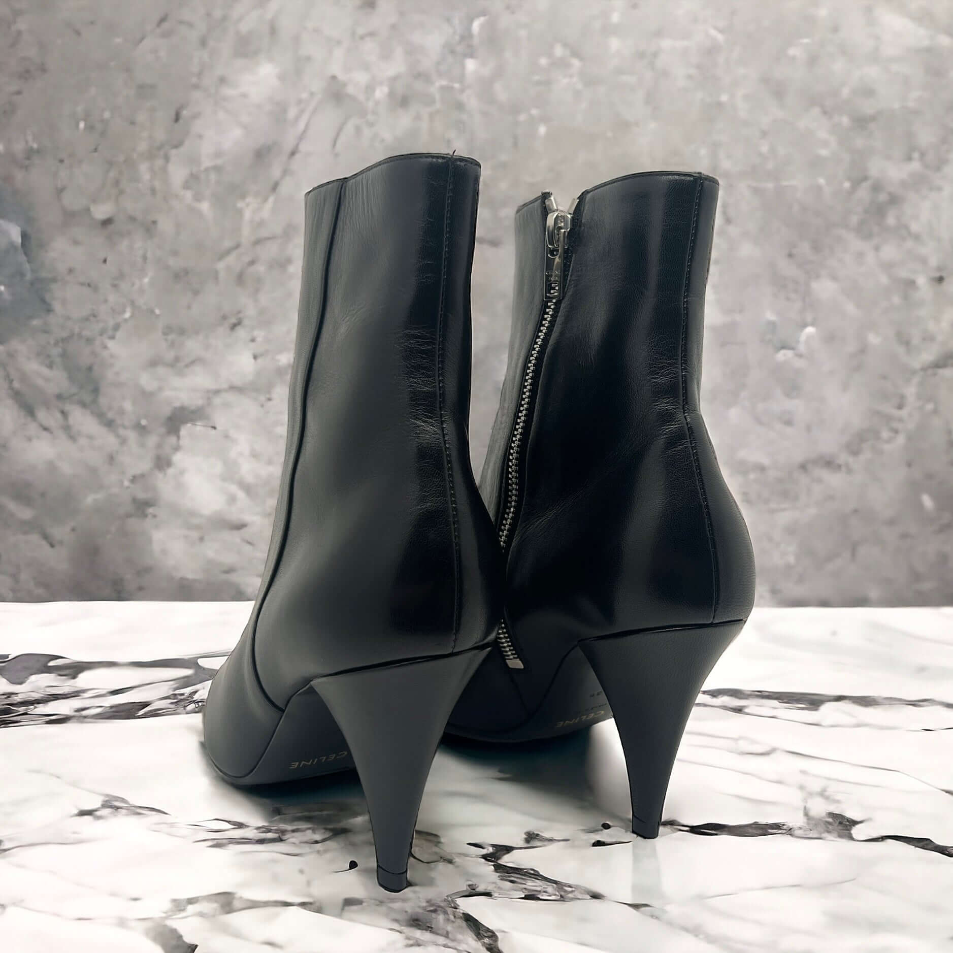 Celine Ankle Boots Black 39 Les Folies d Eugenie boot ankle boot and over the knee boots