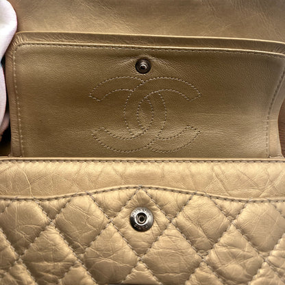 Borsa piccola Chanel 2.55 oro opaco