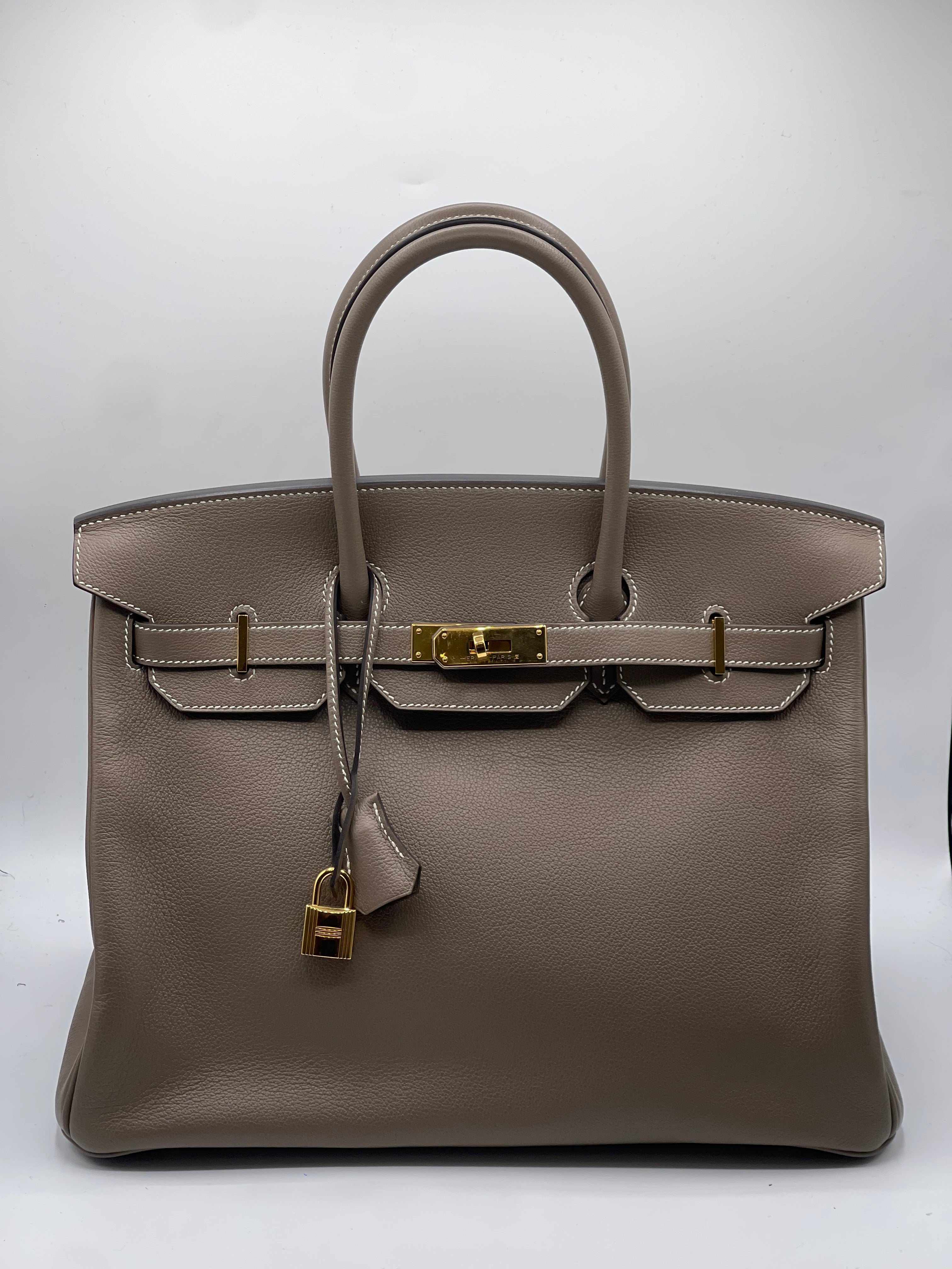 Hermès - Sac Birkin 35 Chèvre Mysore