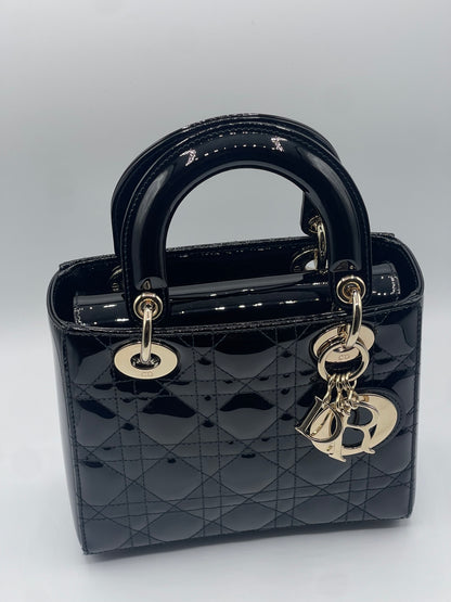 Dior - Sac Lady Dior vernis small noir