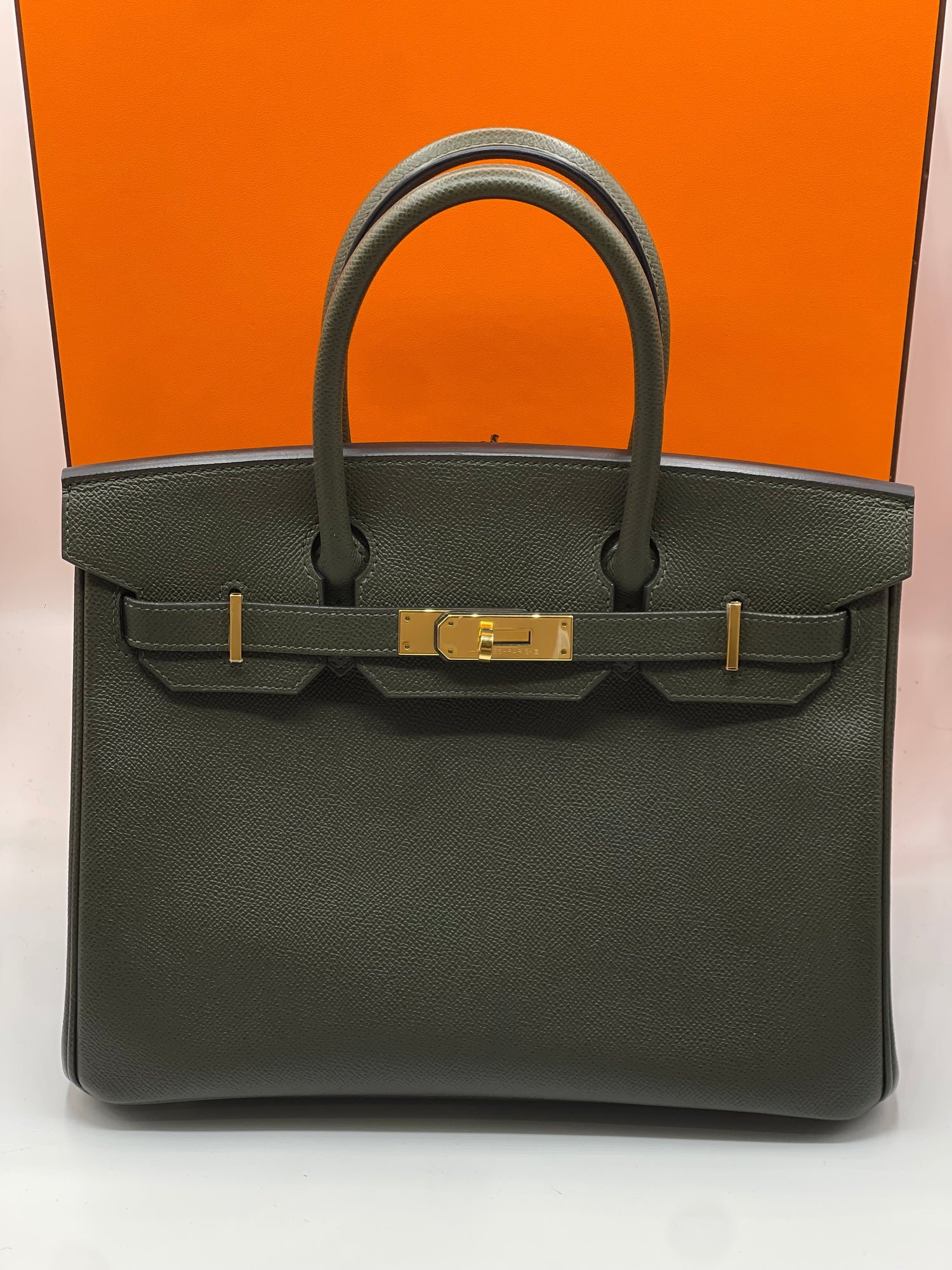 Hermès - Sac Birkin 30 vert de gris