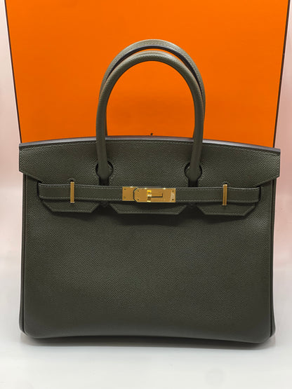 Hermès - Sac Birkin 30 vert de gris