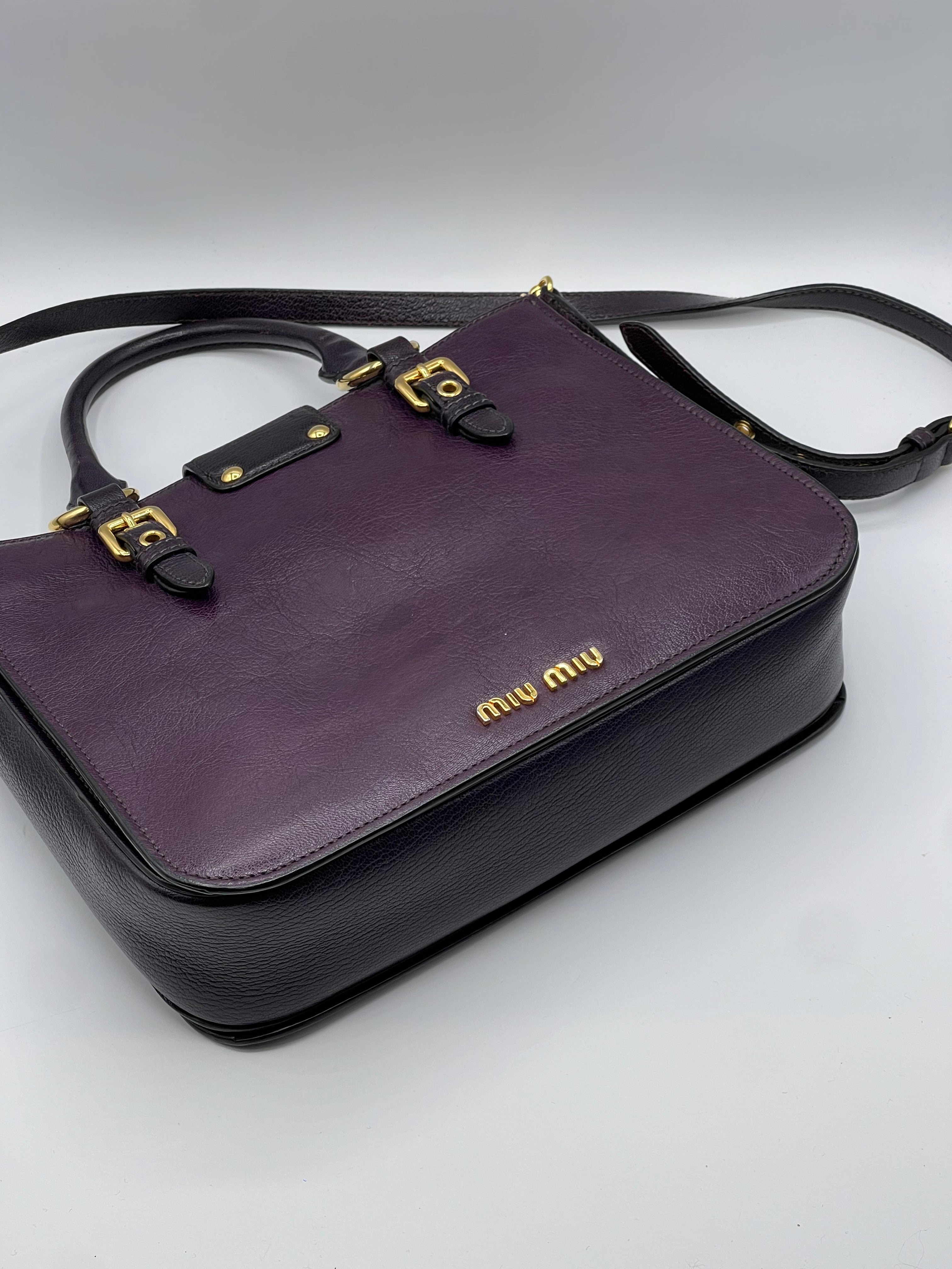 Miu Miu - Sac Madras violet