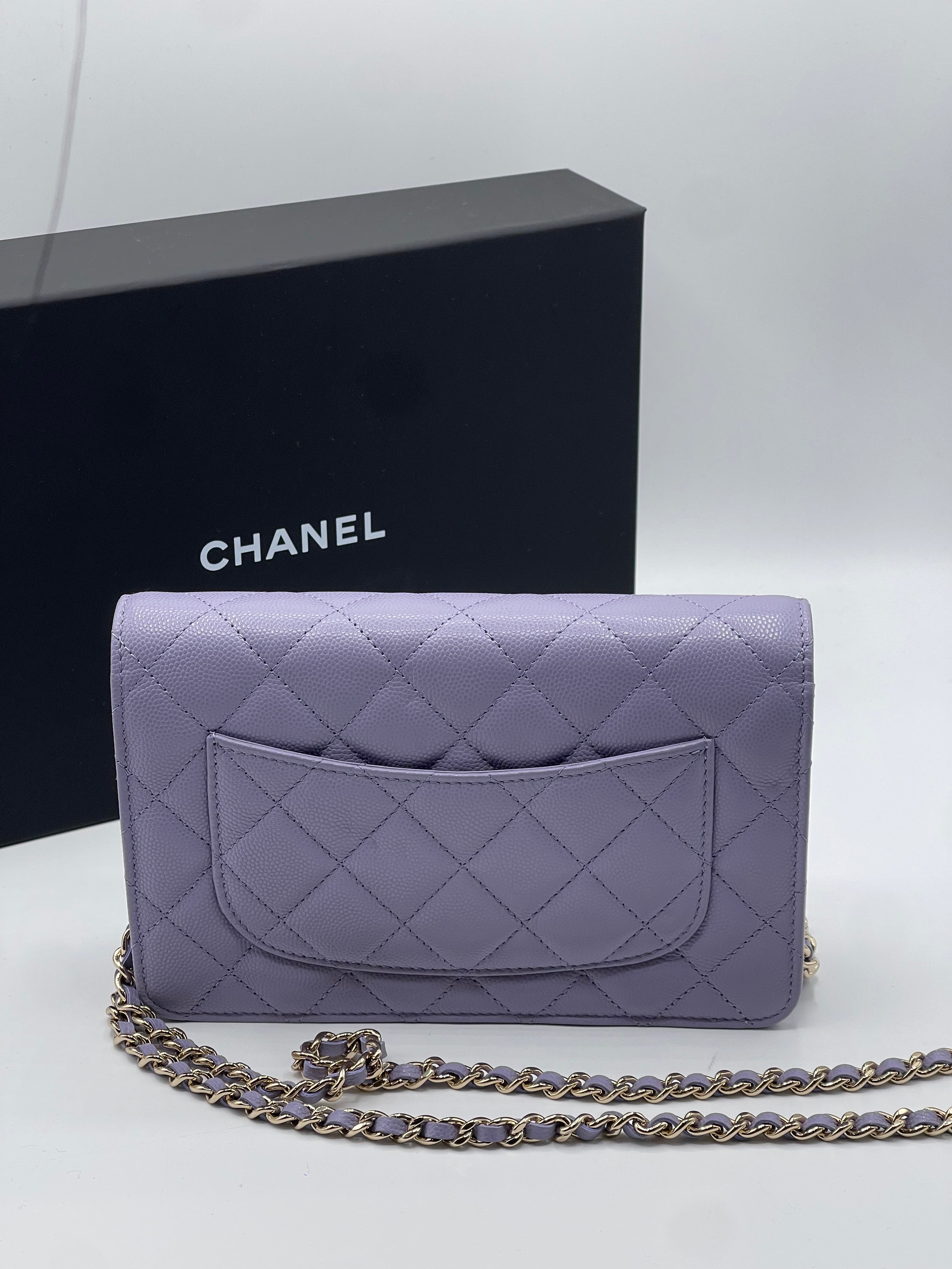 Chanel - Sac Wallet On Chain lilas