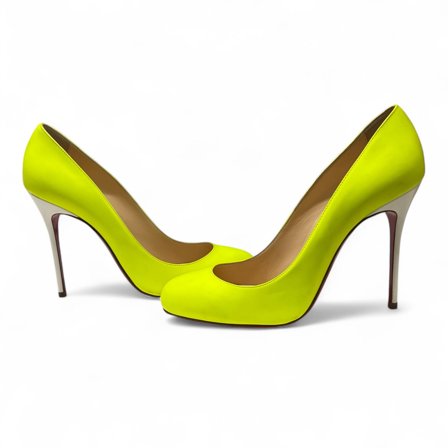 Louboutin - Escarpins Jaune Fluo