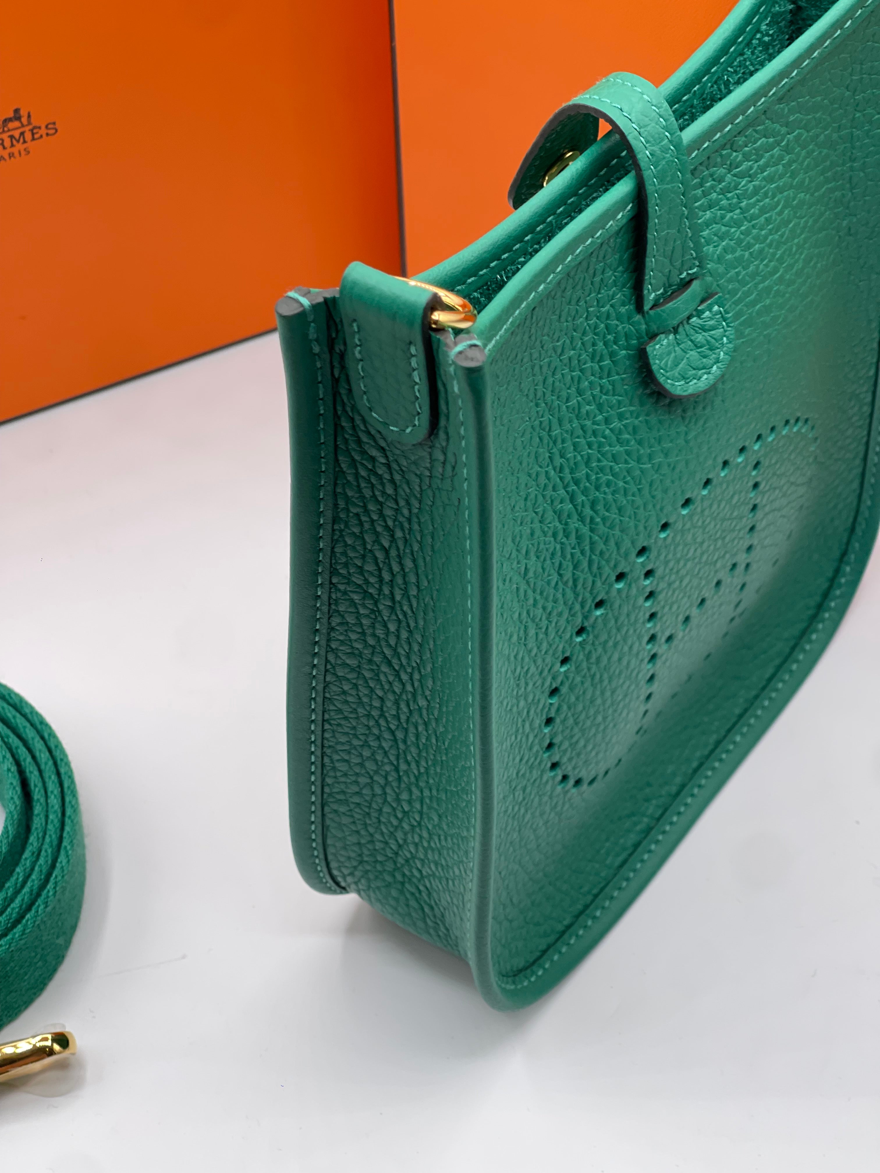 Hermès - Borsa Evelyne 16 verde Vertigo