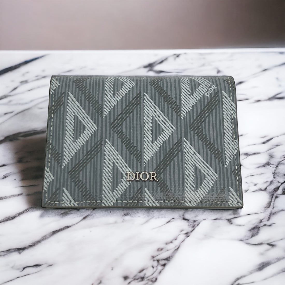 Dior Card holder Gray