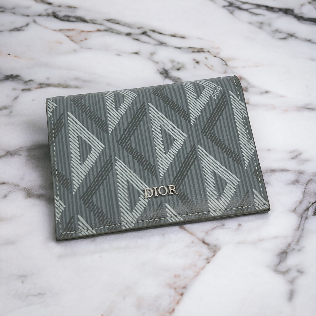 Dior Card holder Gray