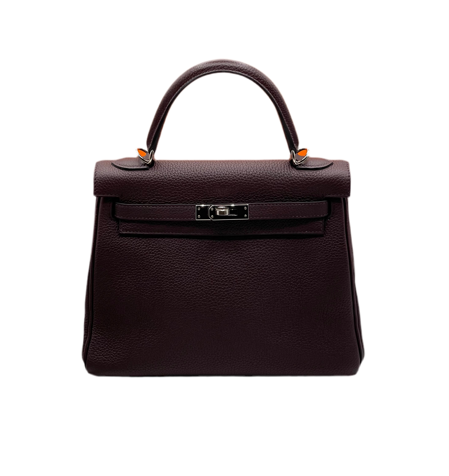 Hermès - Sac Kelly 25 rouge sellier