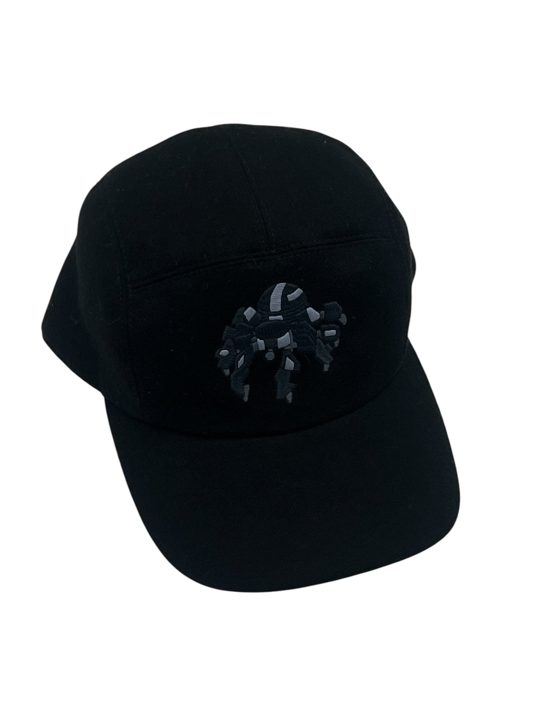 Hermès - casquette cachemire noire