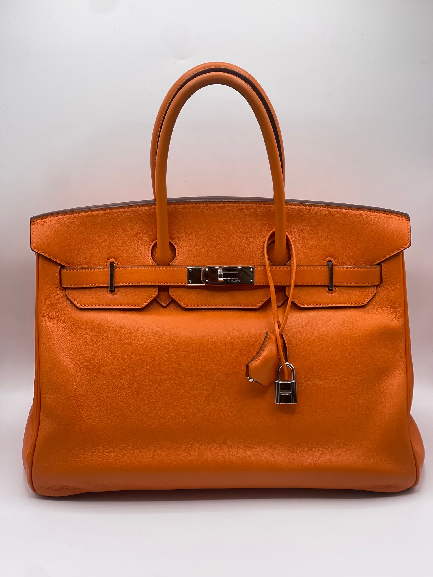 Hermès - Sac Birkin 35 Swift orange Hermès