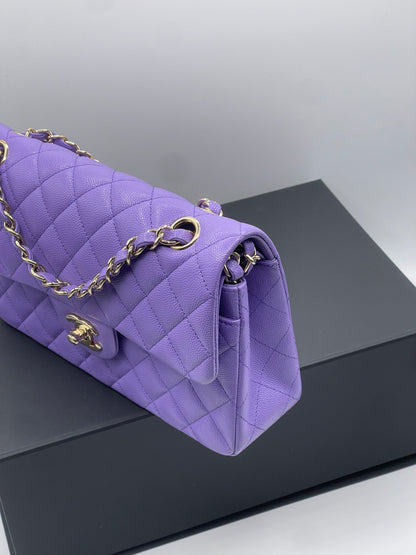 Chanel - Sac timeless small classique 23 violet