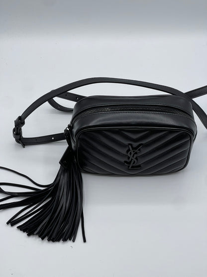 Saint Laurent - sac Lou cuir matelassé full black