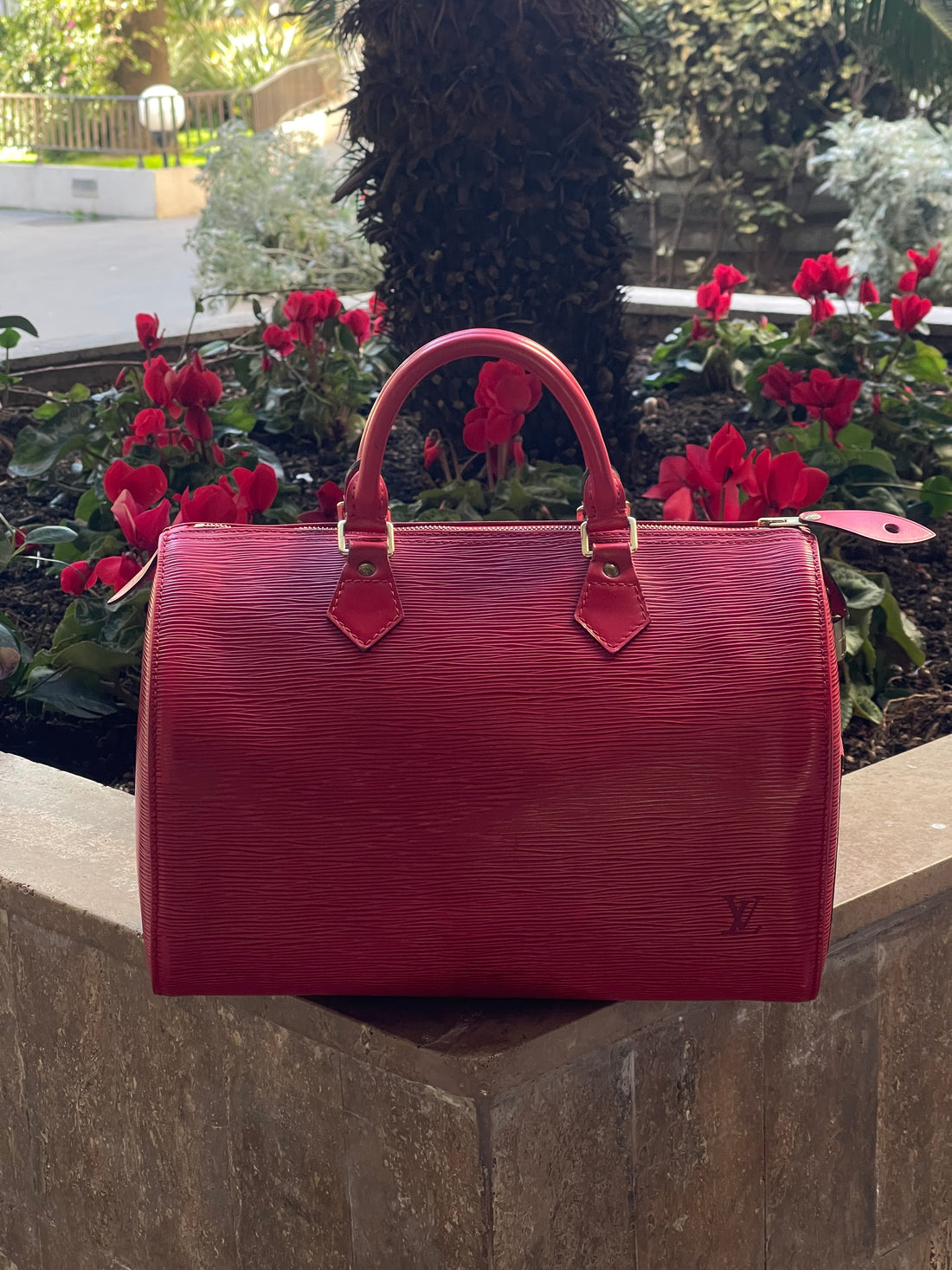 Louis Vuitton - Borsa Speedy 30 in pelle Epi rossa