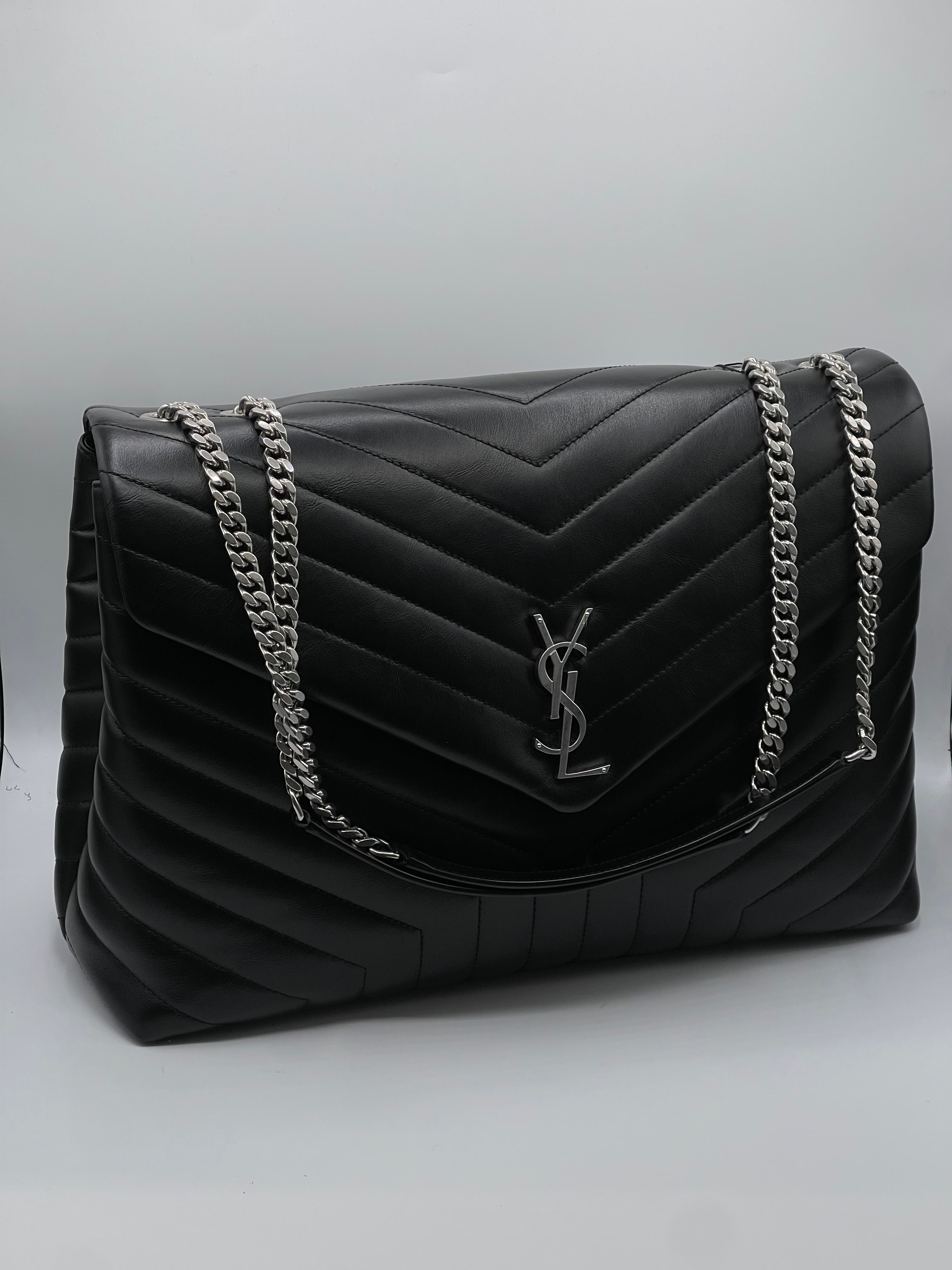 Saint Laurent - Sac Maxi Loulou noir