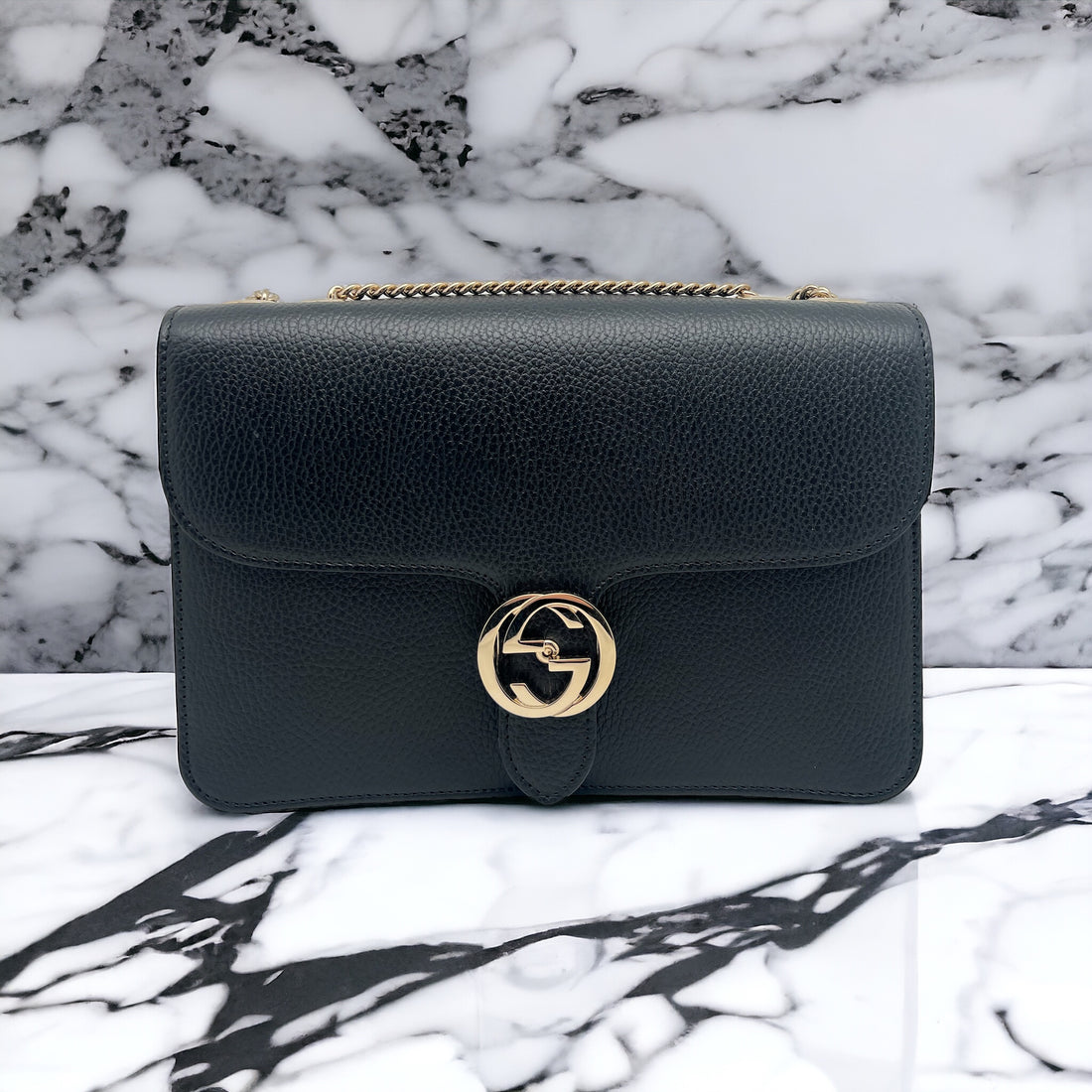 Gucci Interlocking Noir Grand Sac