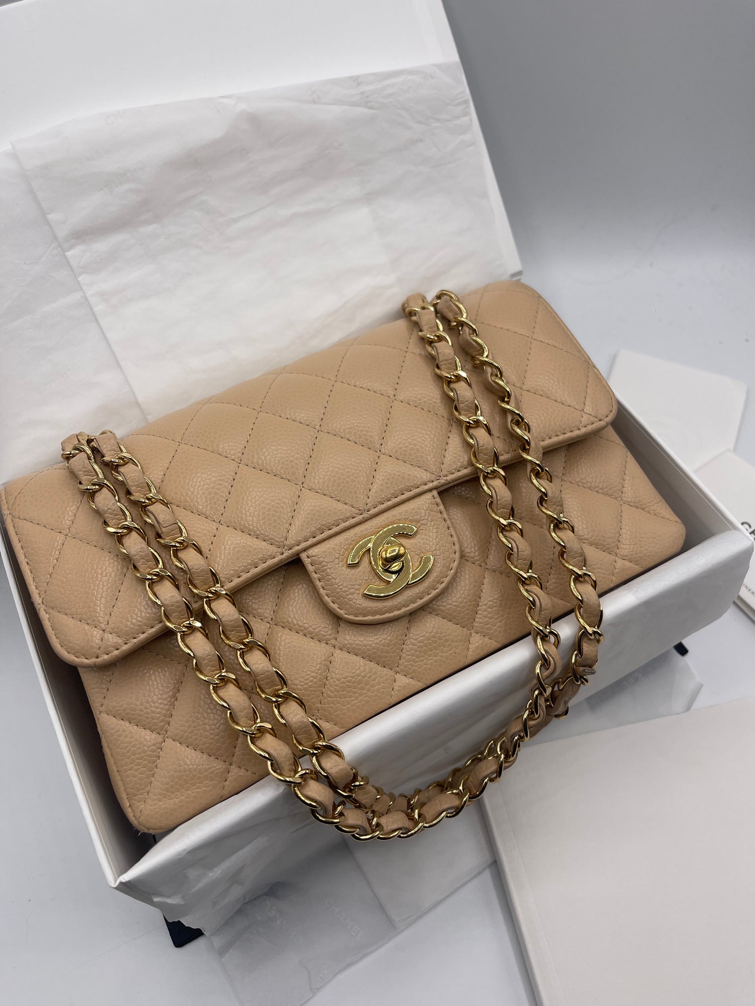 Chanel - Mini Timeless 23 Beige Bag