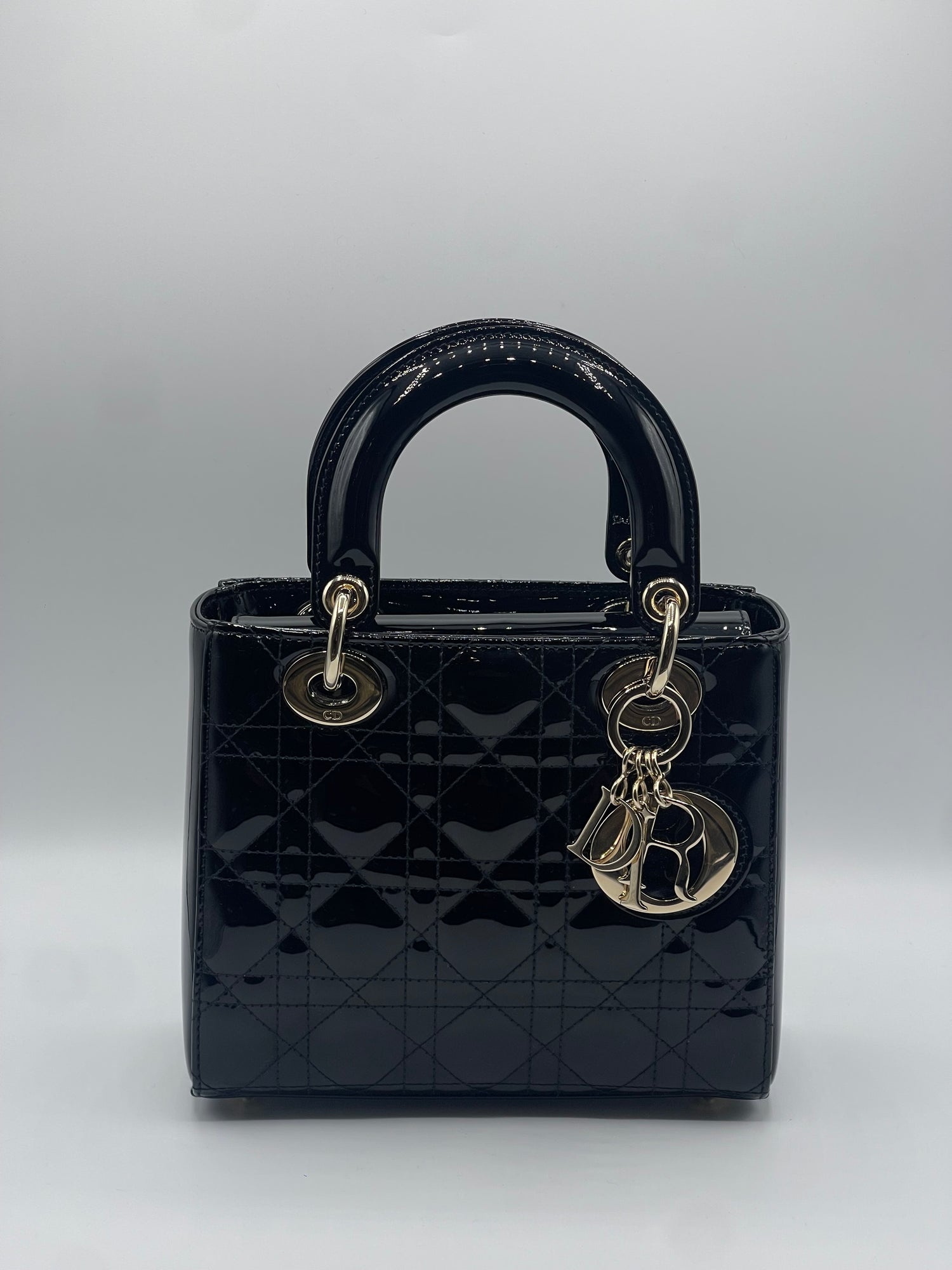 Dior - Sac Lady Dior vernis small noir