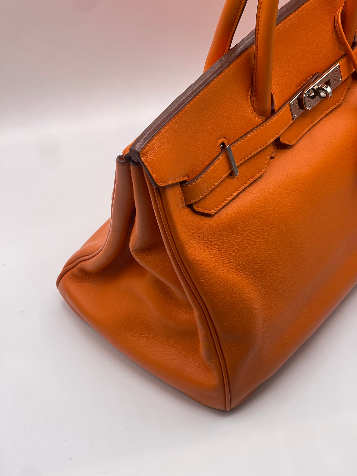 Hermès - Sac Birkin 35 Swift orange Hermès