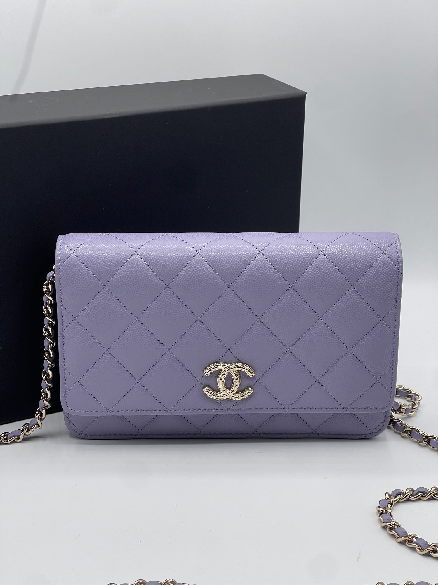 Chanel - Sac Wallet On Chain lilas