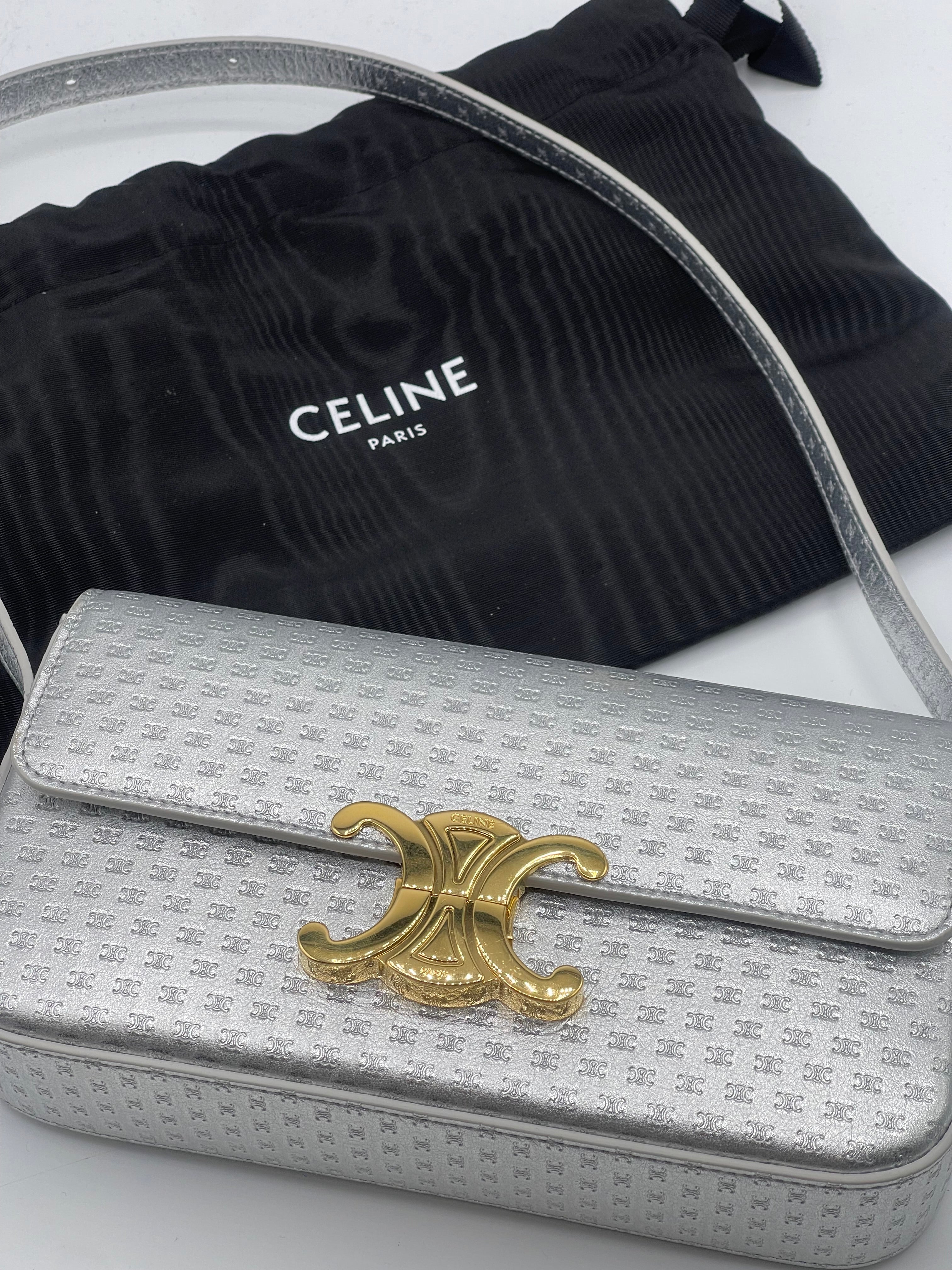 Celine - Sac Shoulder Claude Triomphe Argent