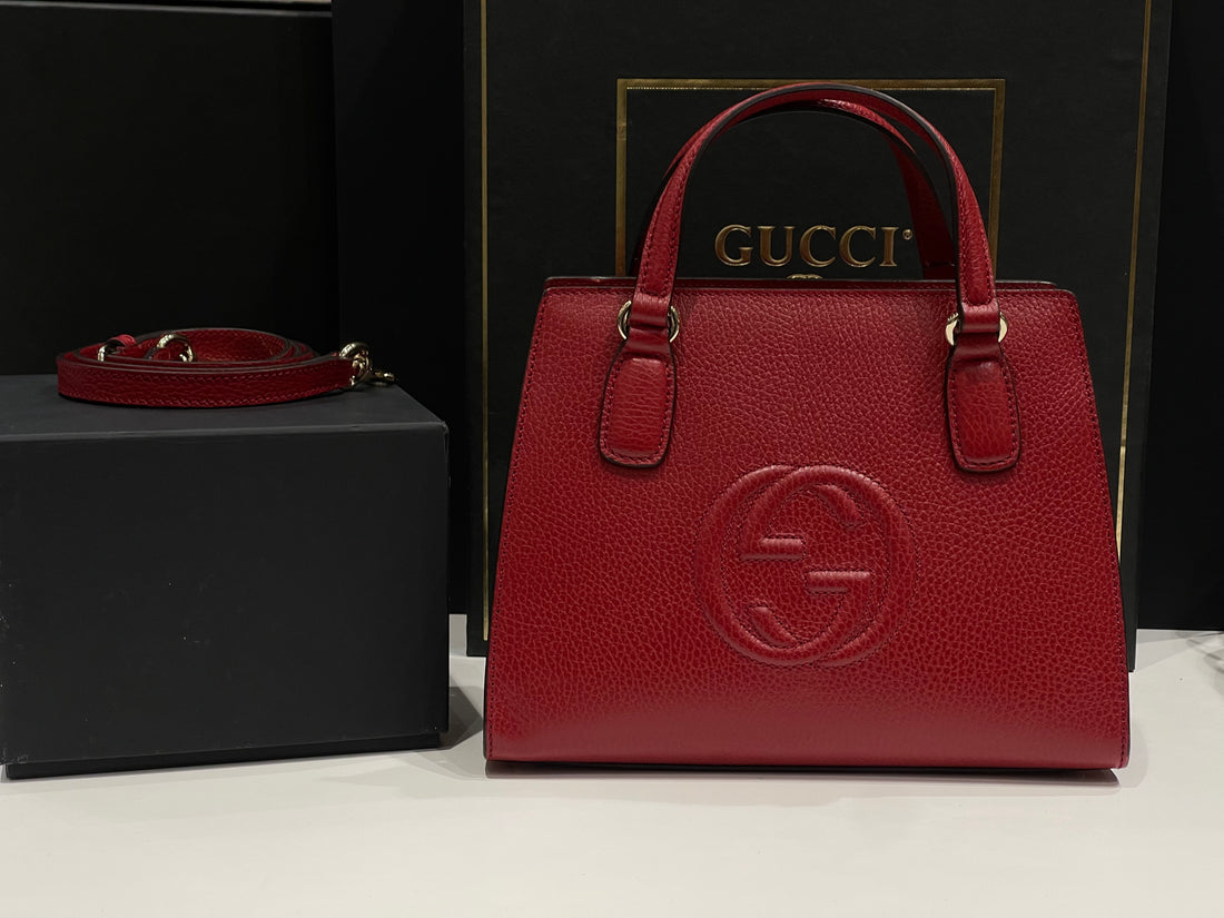 Gucci Soho in pelle rossa PM