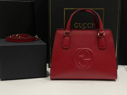 Gucci Soho en cuir rouge PM