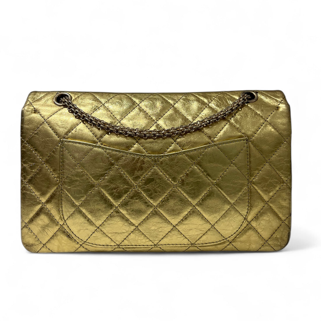 Chanel - Sac 2.55 Metallic Gold Double Rabat